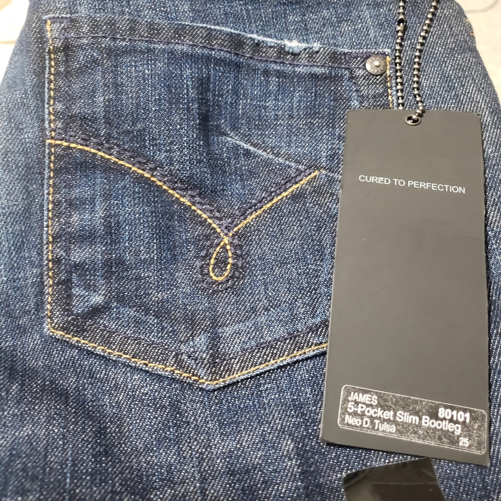 James Jeans Sz 25 NWT Dry Aged Slim Bootleg Jeans - Picture 11 of 15